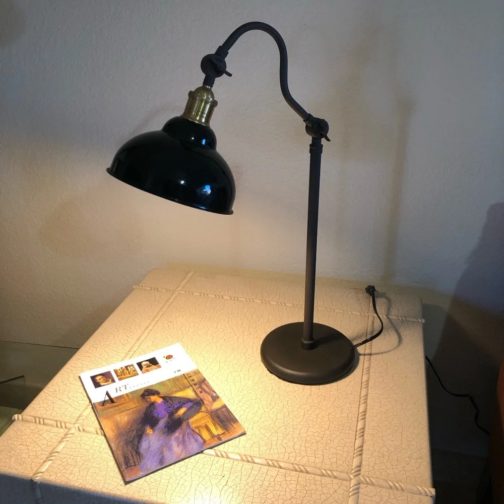 Iron & Brass multi-adjustable Task Lamp by Pottery Barn 👑